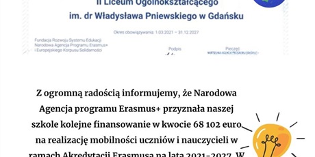 Akredytacja Erasmus+ 