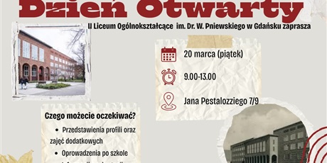 Dzień otwarty 20 marca.