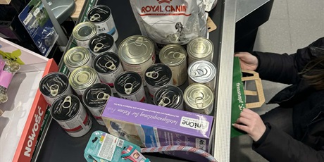 Powiększ grafikę: Artykuły przekazane dla schroniska Promyk