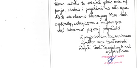 Powiększ grafikę: Życzenia z okazji Jubileuszu 80-lecia II LO
